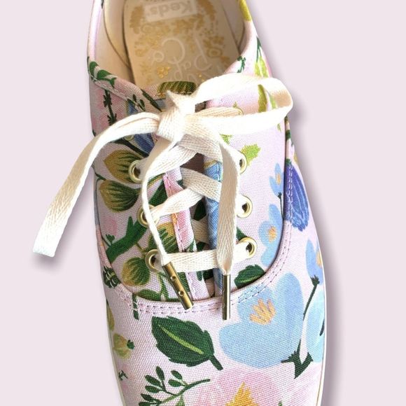 Keds Rifle Paper pink floral shoes 6.5 W - Picture 10 of 11